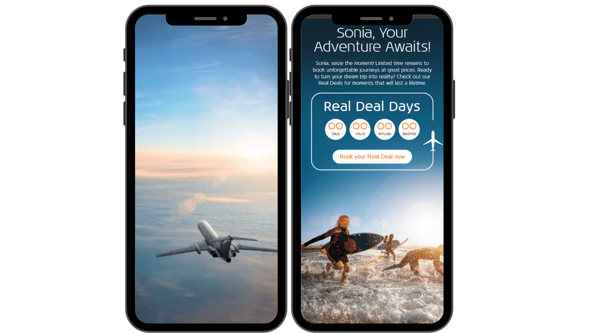 interstitiel in app KLM
