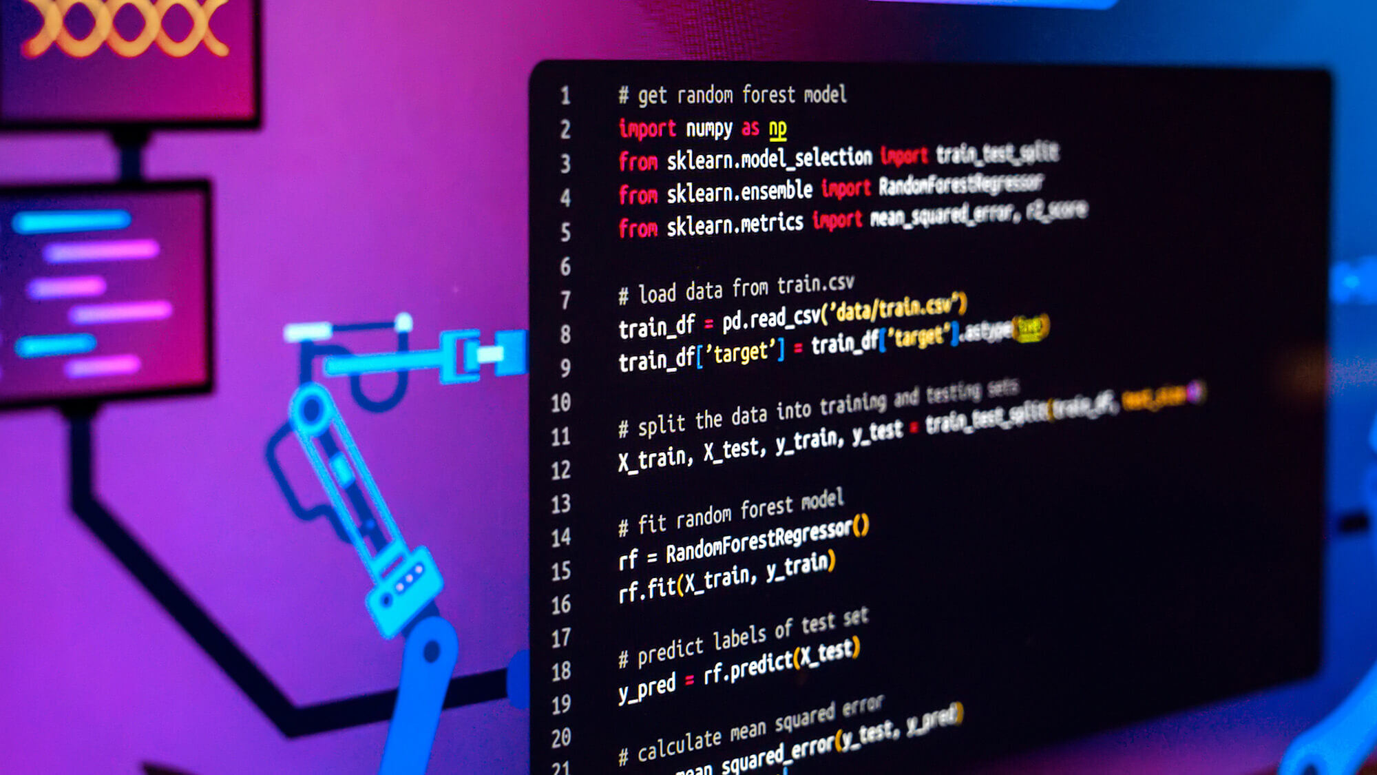 image d'un code html sur l'écran d'un pc
